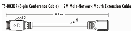 TS-003DR Удлинитель 0,2 м